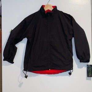 Matrix Boys Full Zip Track Jacket Retro 90s Black Children's Small 6/7 Polyester